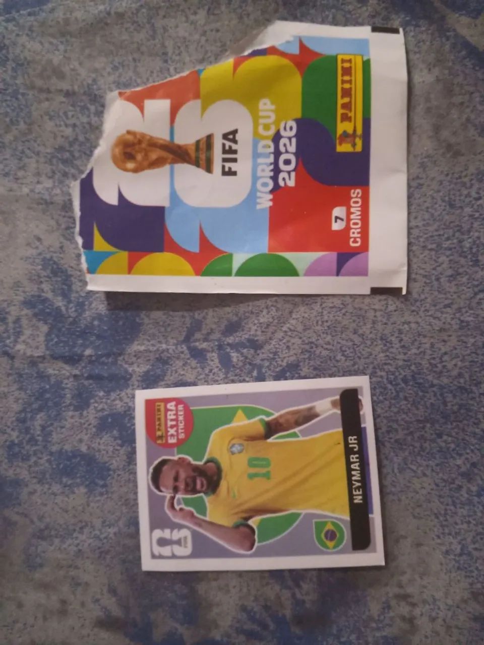 Cartinha do Neymar de 2022 Panini stick