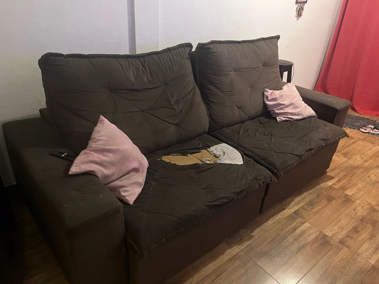 Sofá em tecido
