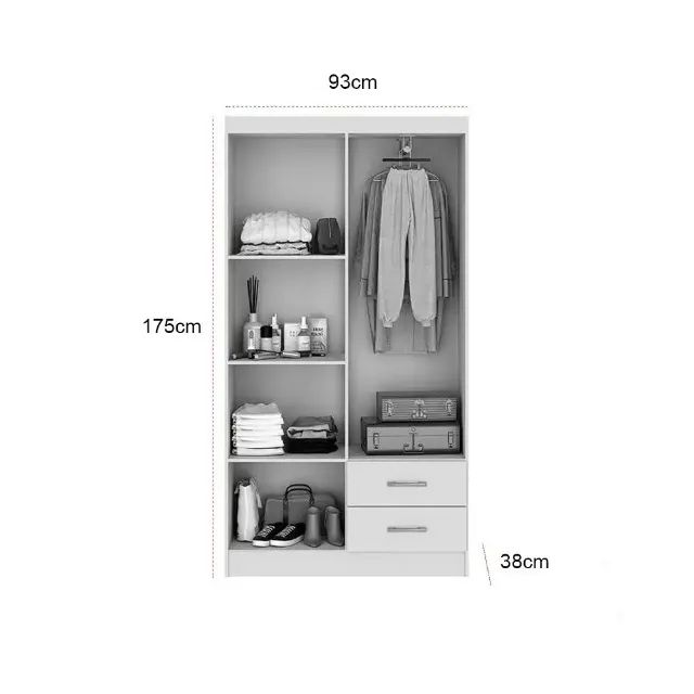 Guarda Roupa Vitoria Noce/Perola (FRETE GRÁTIS) - Foto 2