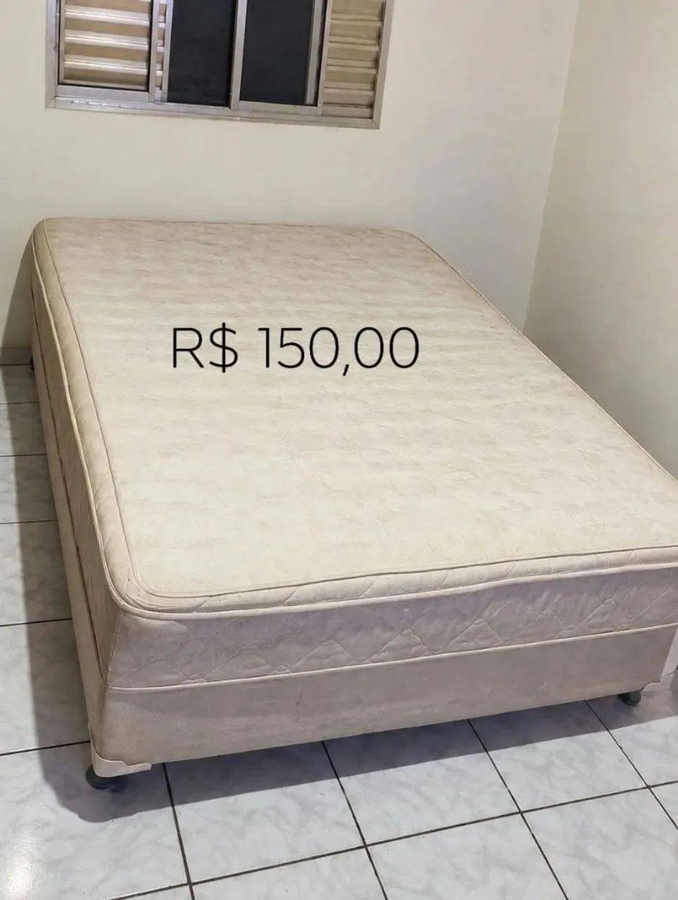 Cama Box de casal usada