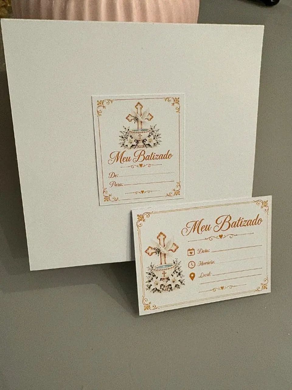 Convite para batizado com brinde - Foto 4