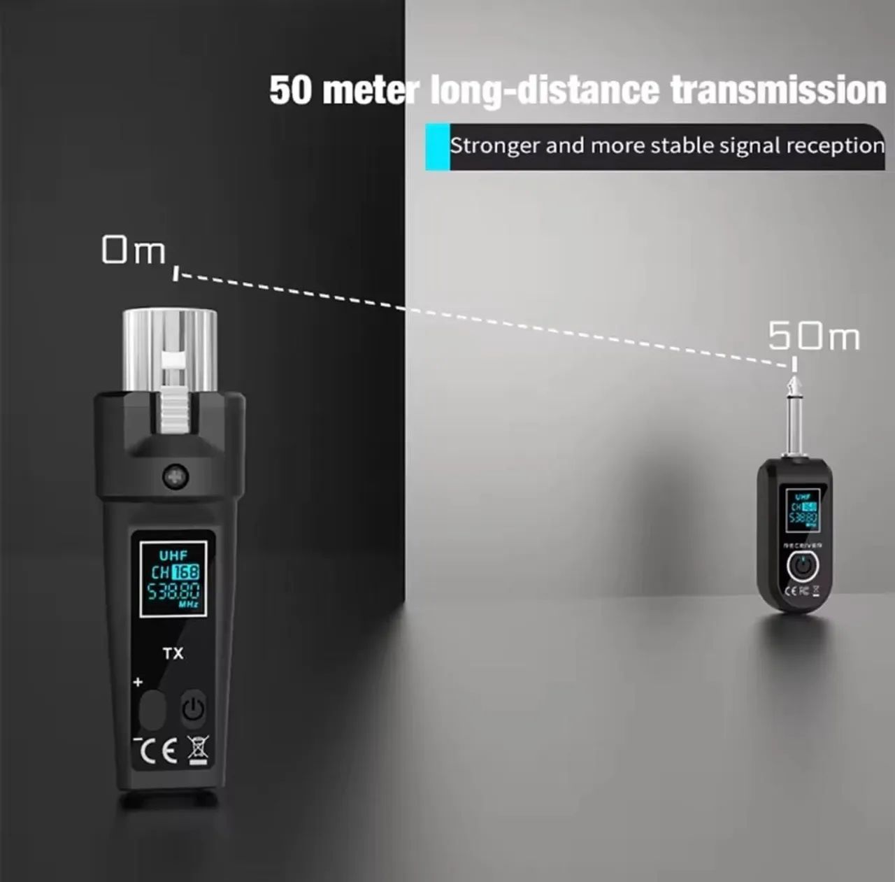 Sistema Transmissor e Receptor Microfone sem Fio 2.4Ghz Xlr - Foto 3