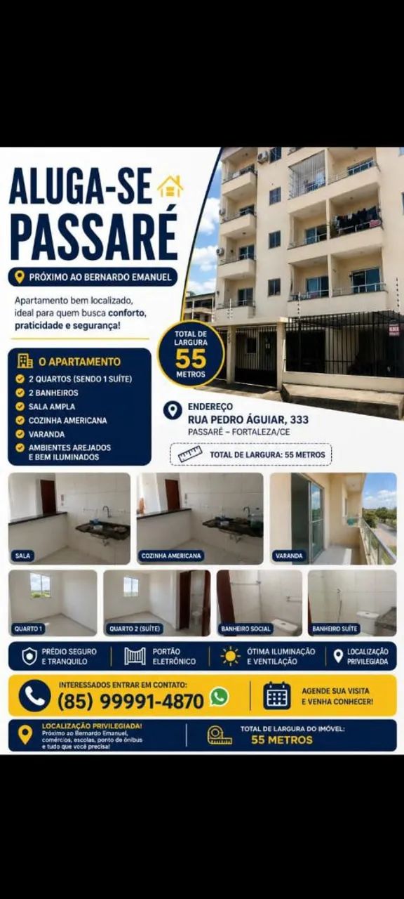 Aluga-se apartamento Rua Pedro Aguiar 33