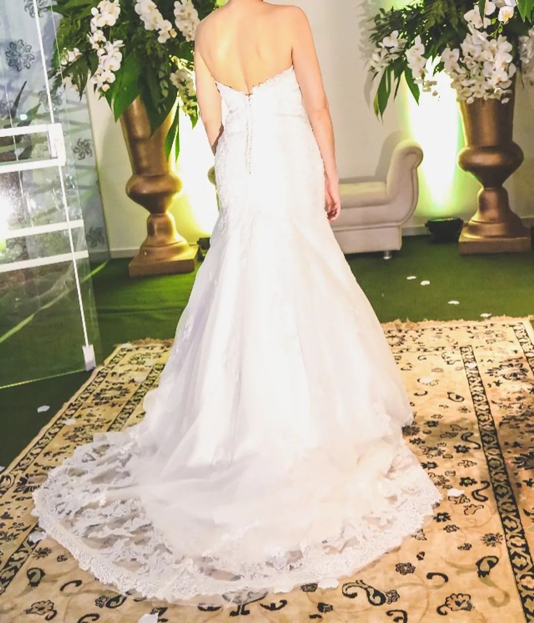 VESTIDO DE NOIVA TODO BORDADO - Foto 3