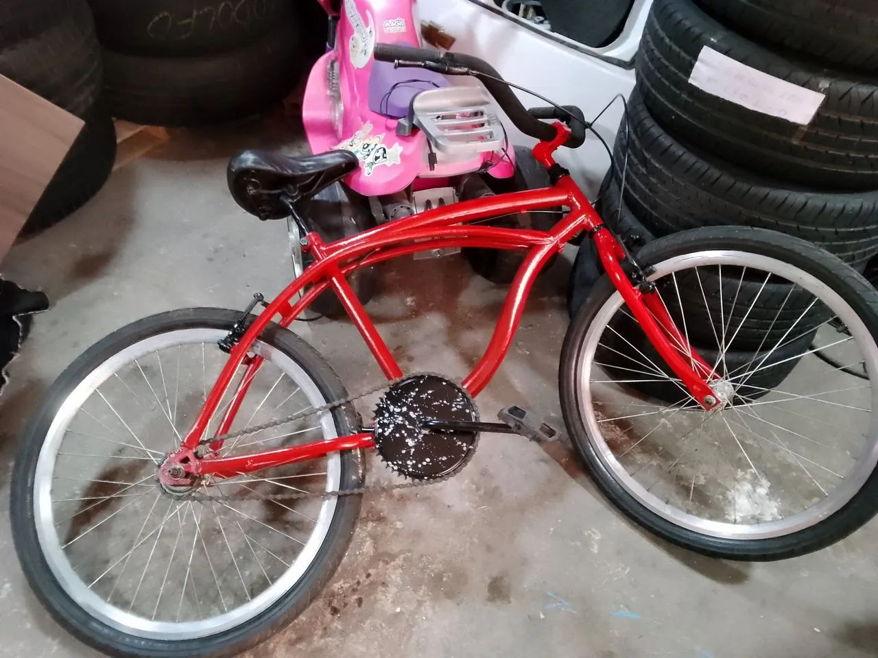Bicicleta aro 24 modelo Caiçara recém reformada tudo ok - Foto 4