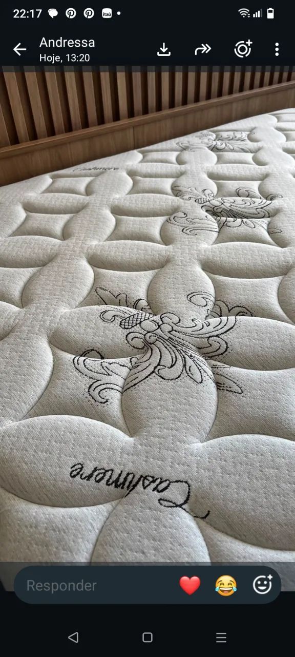 Cama Queen Size Completa - Colchão com Pillow Top+Base Box  - Foto 4