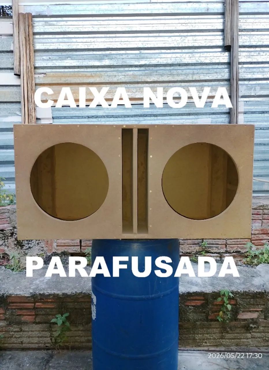 Caixa de som 2 de 15 vazia caixa de som automotivo para 2 alto falantes 15 polegadas