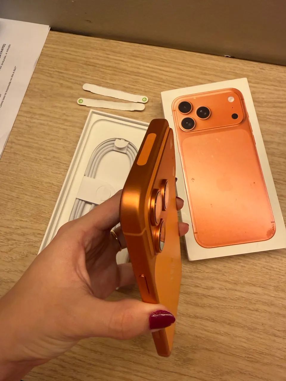 iPhone 17 Pro Max laranja 256 GB americano - Foto 4