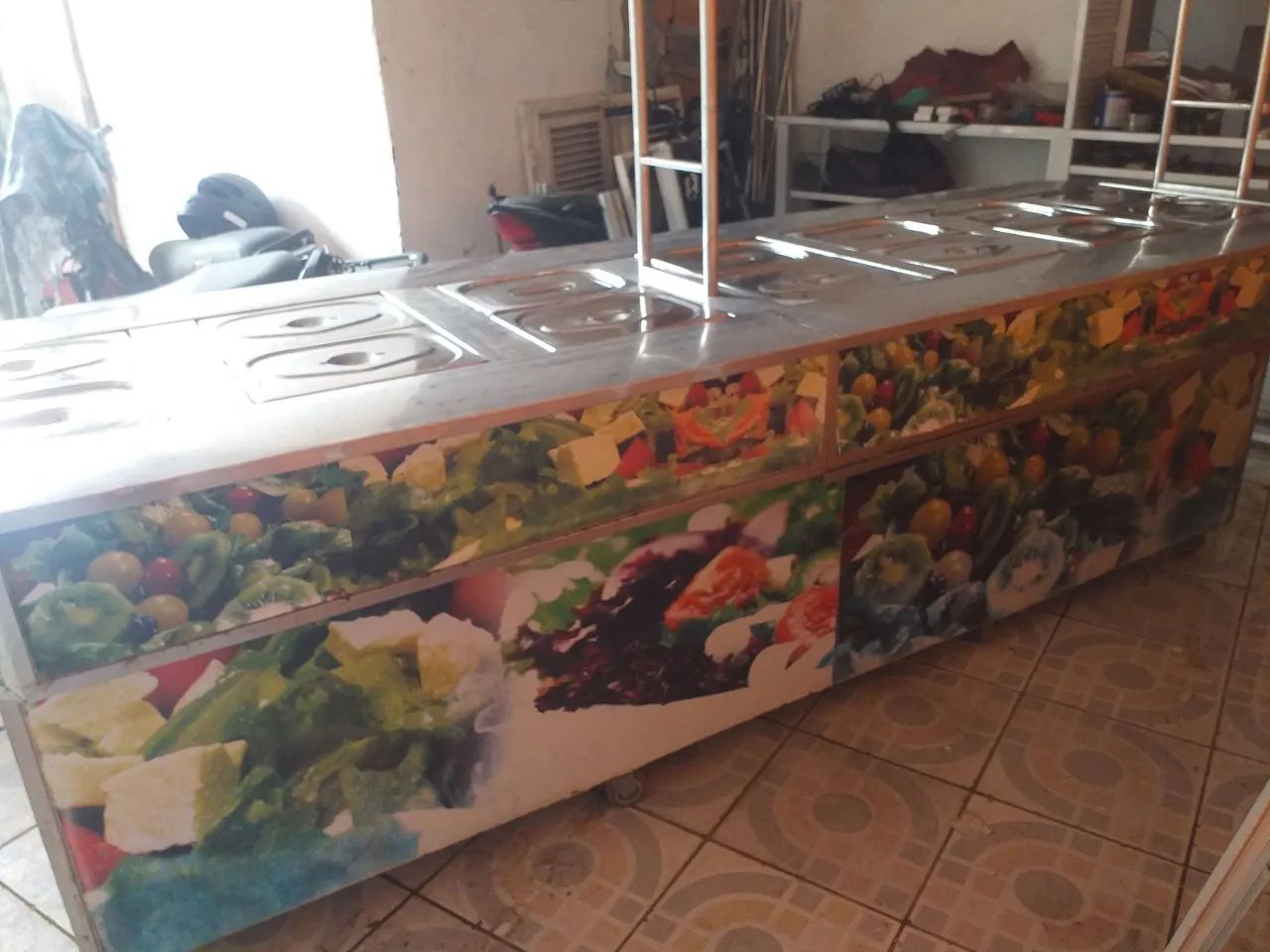 Selseff para restaurante inox com 14 cubas 
