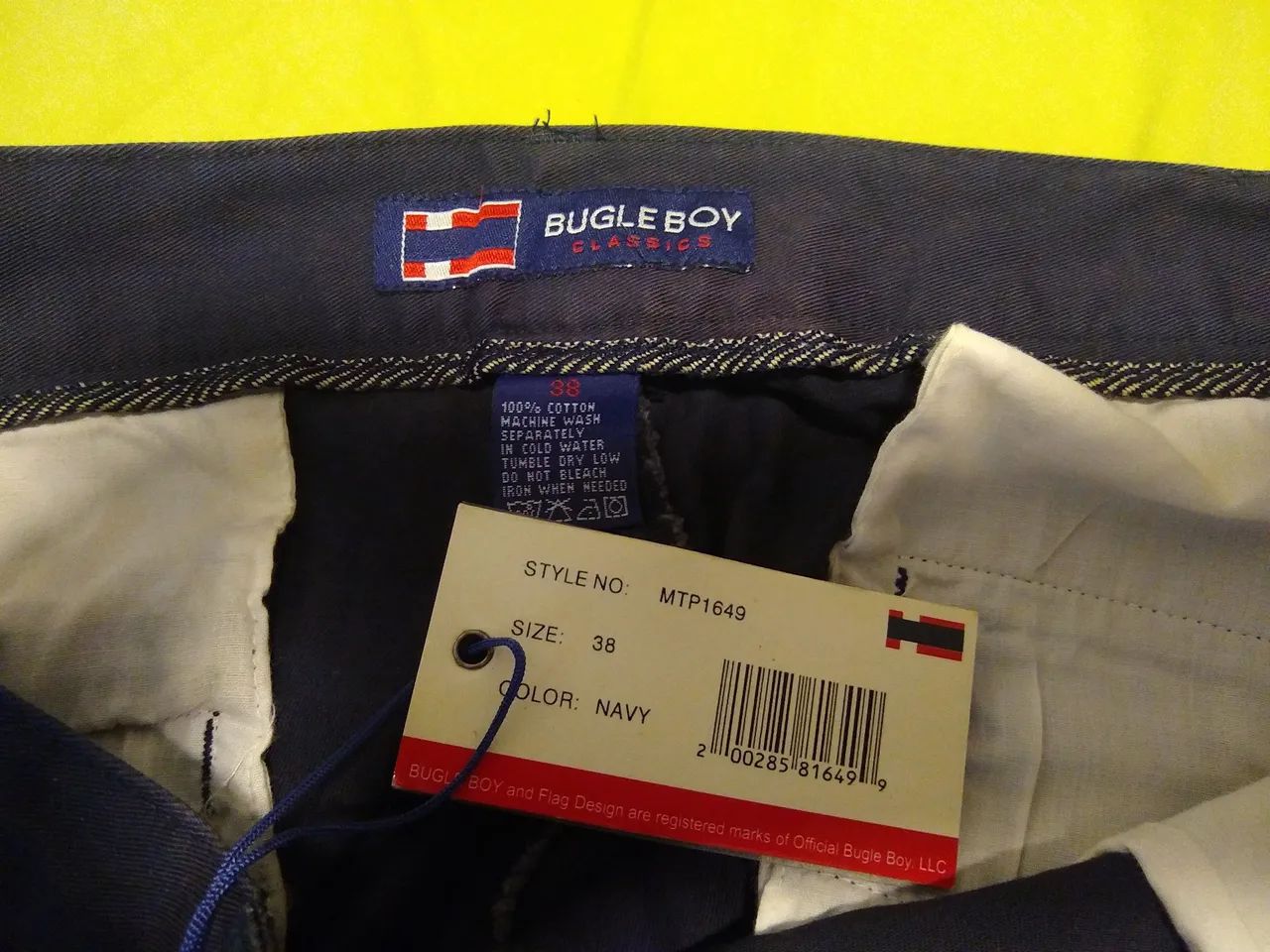 Calça Bugle Boy marinho nova n38 - Foto 5