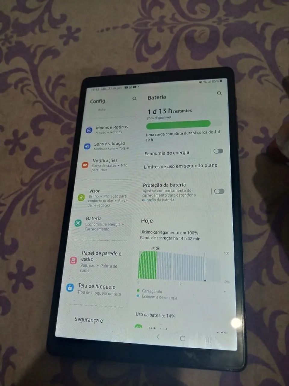 TABLET SAMSUNG TAB A7 LITE COM ENTRADA DE CHIP  - Foto 2