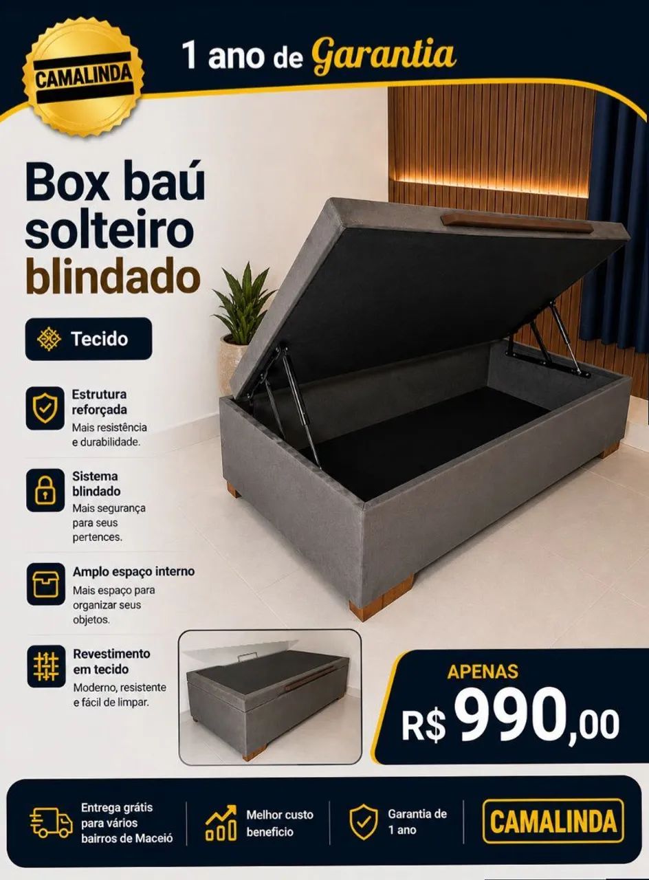 Bases box solteiro  - Foto 3