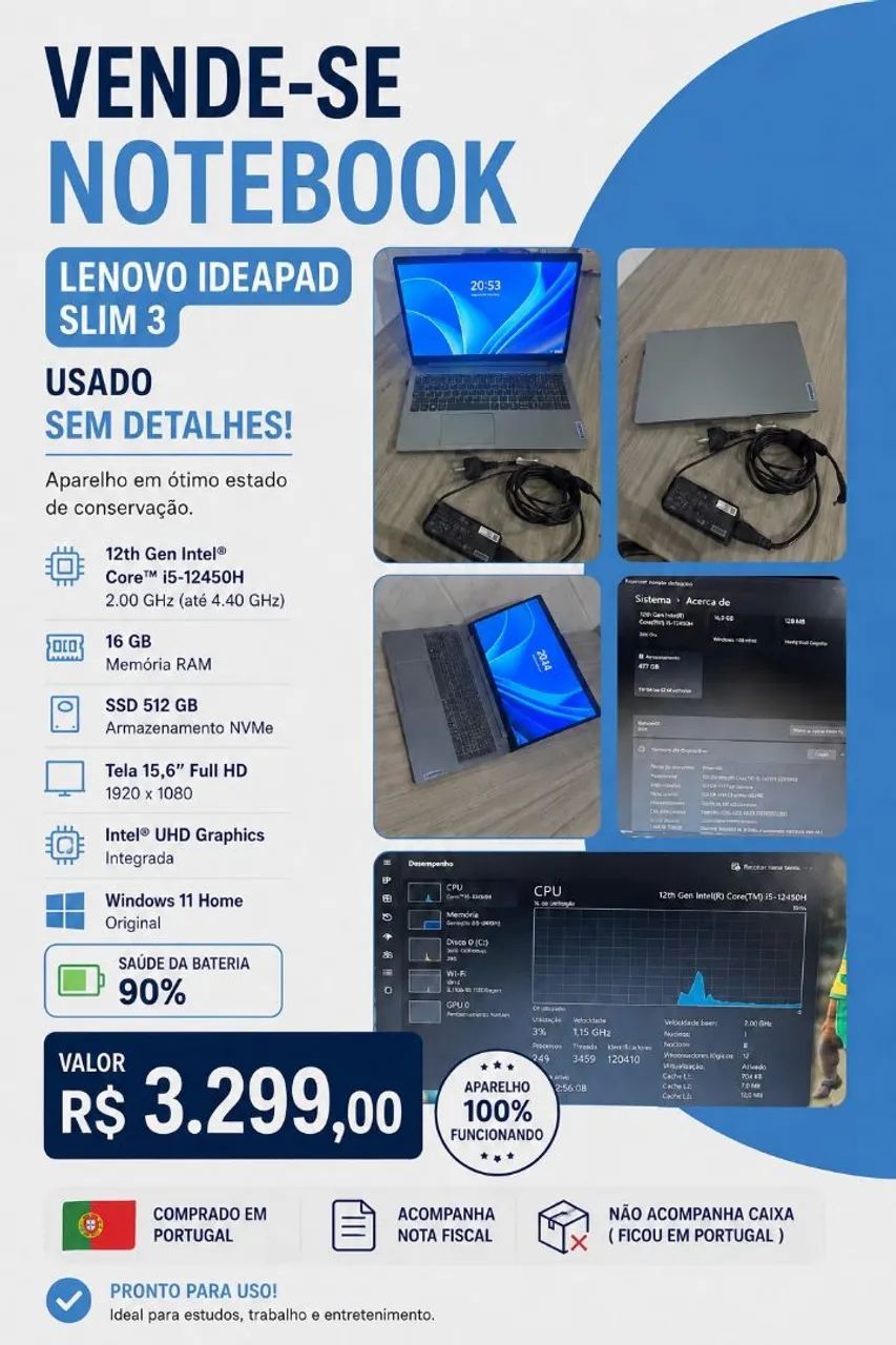 Notebook Lenovo seminovo - Foto 4
