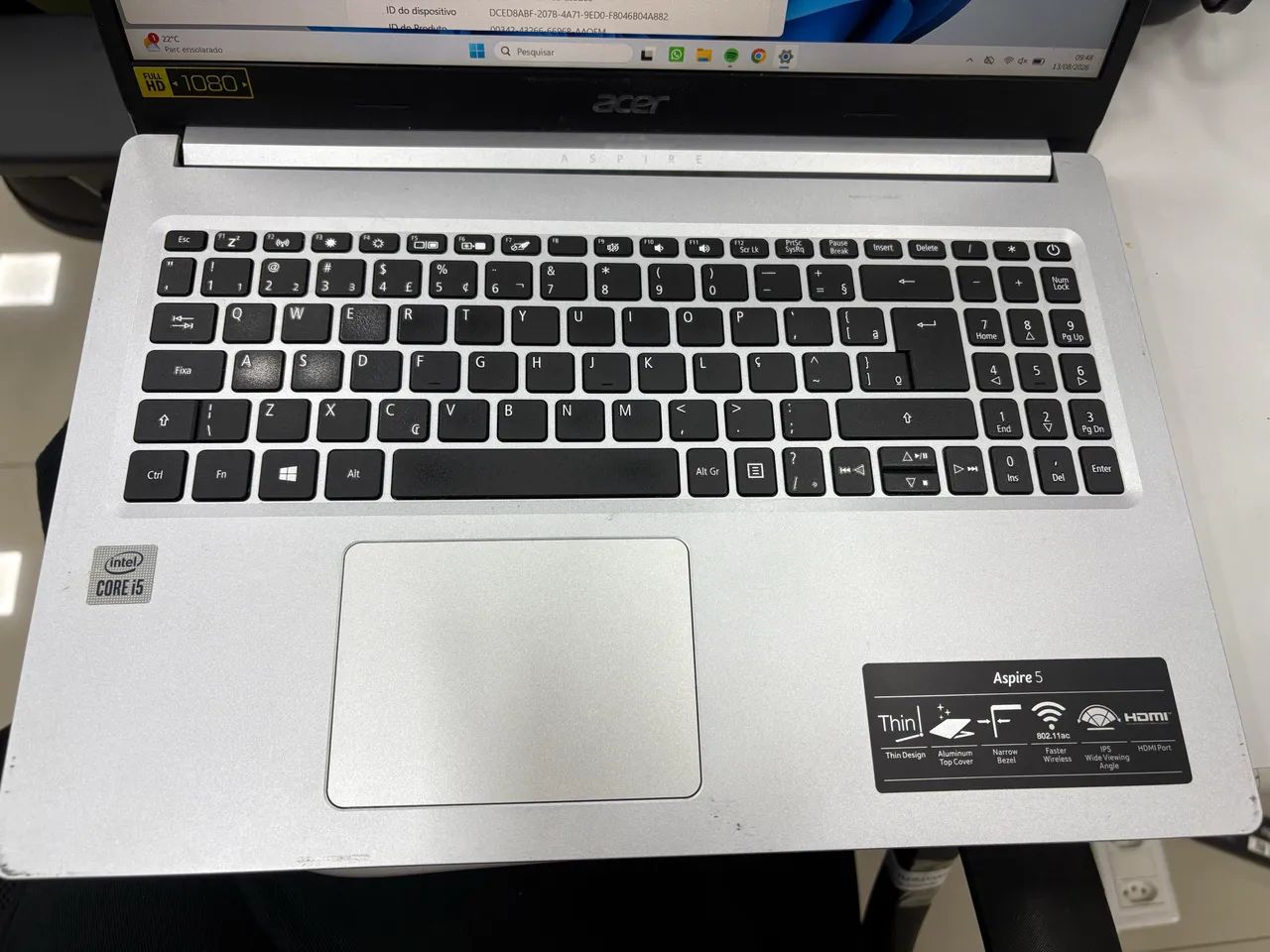 VENDO NOTEBOOK ACER ASPIRE 5 - Foto 2