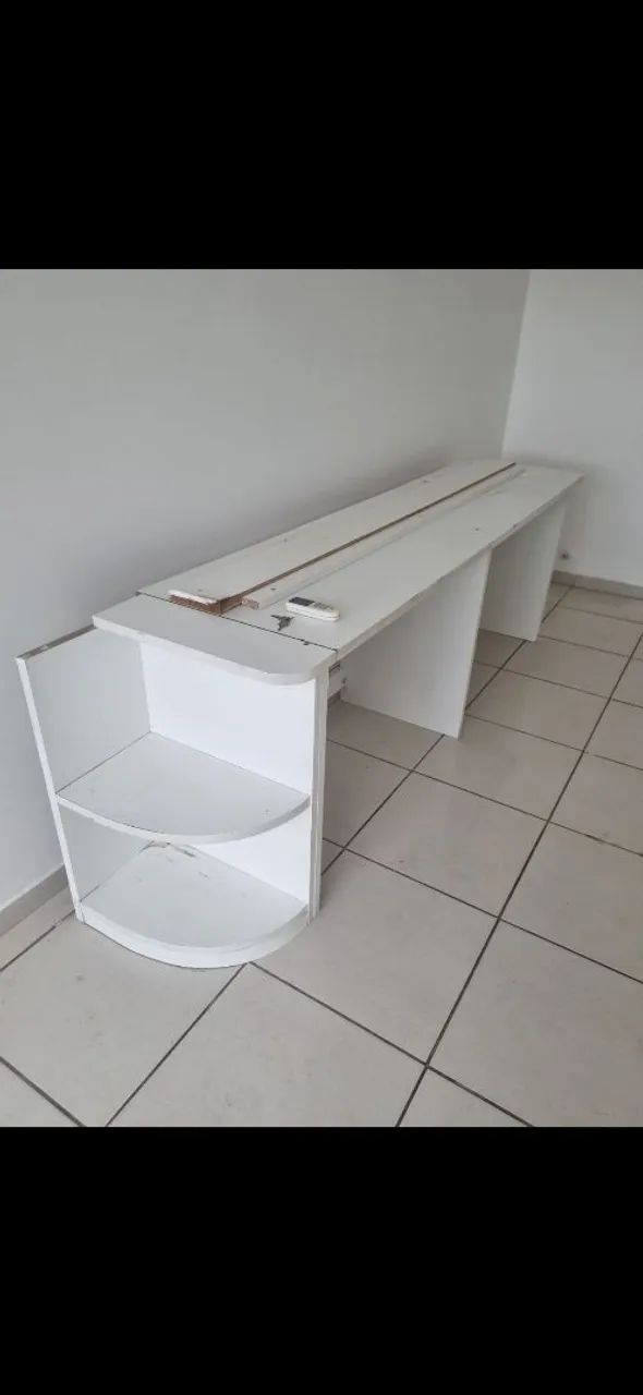 Mesa Planejada - Madeira Maciça - 2.50 x 0.55 - Foto 2