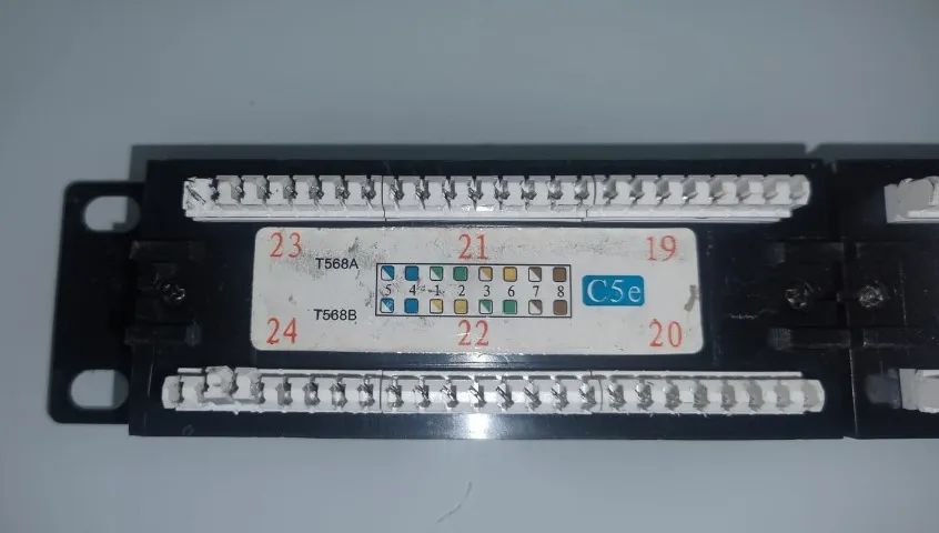 Patch Panel 24 Portas Cat5e Rj45 Utp Lan Rede R$ 50 - Foto 3