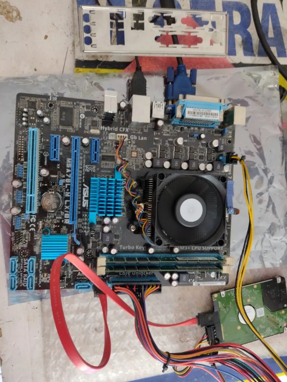 Kit AMD Asus placa mãe processador memória 