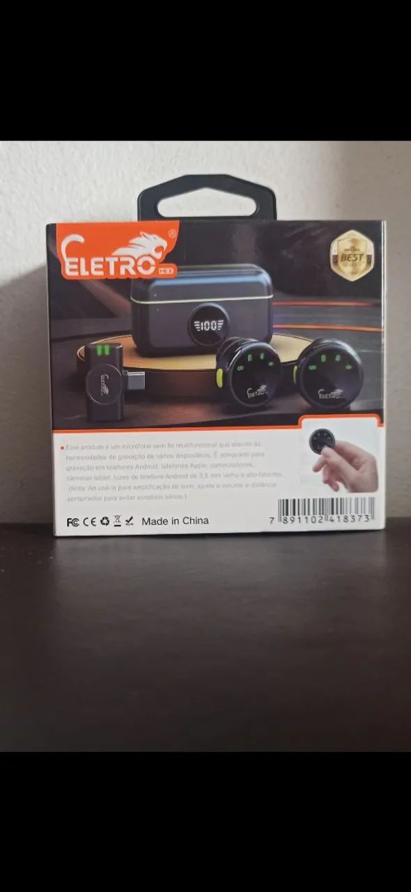 Microfone Sem Fio Eletro Mex - Novo - Foto 3