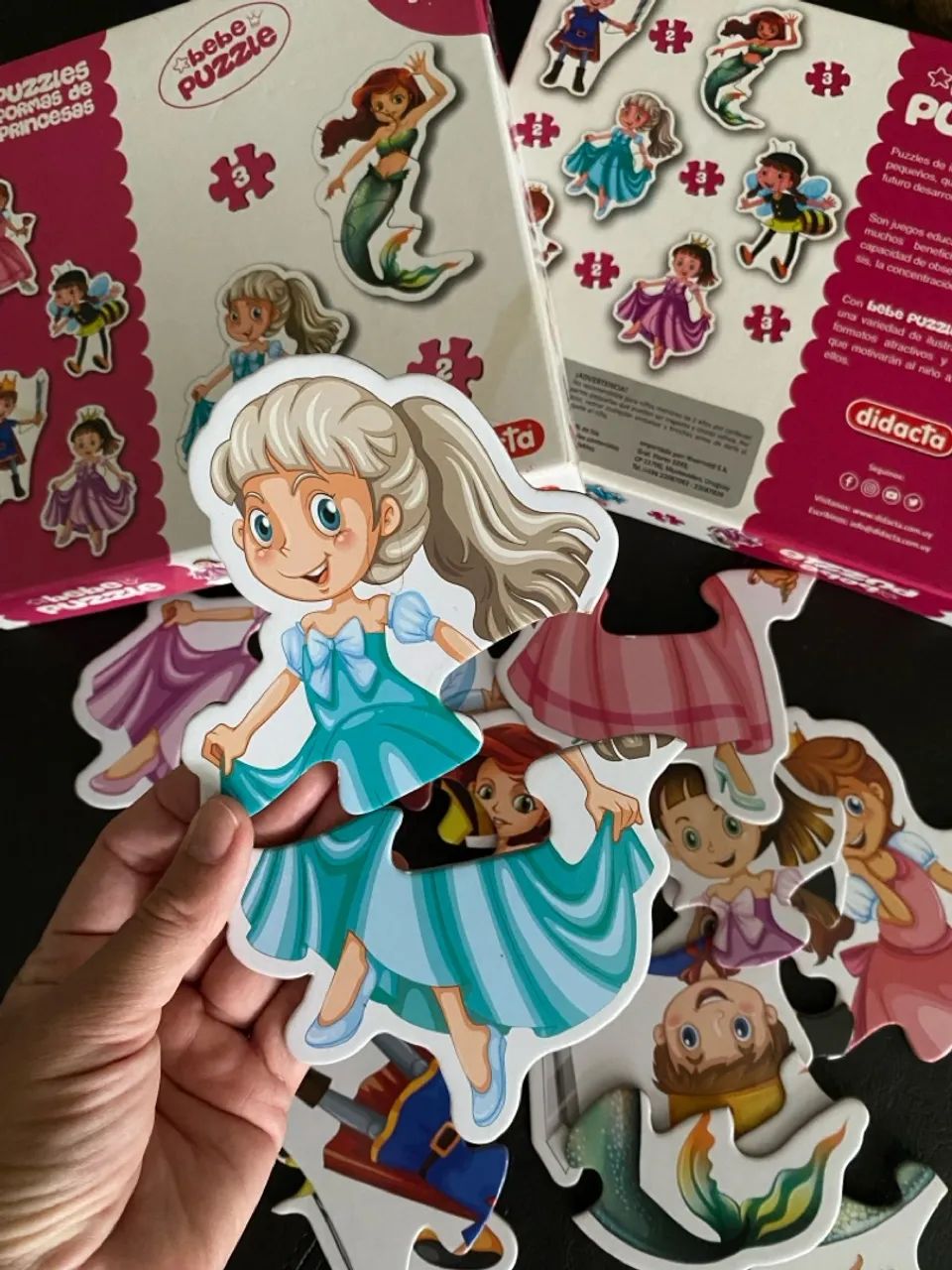 Quebra-cabeças em formato de princesa x 6 - Didacta - Foto 2