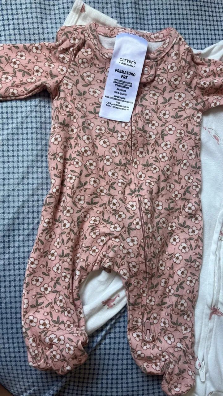 ? Kit com 3 macacões Carter?s | RN / P - Foto 5