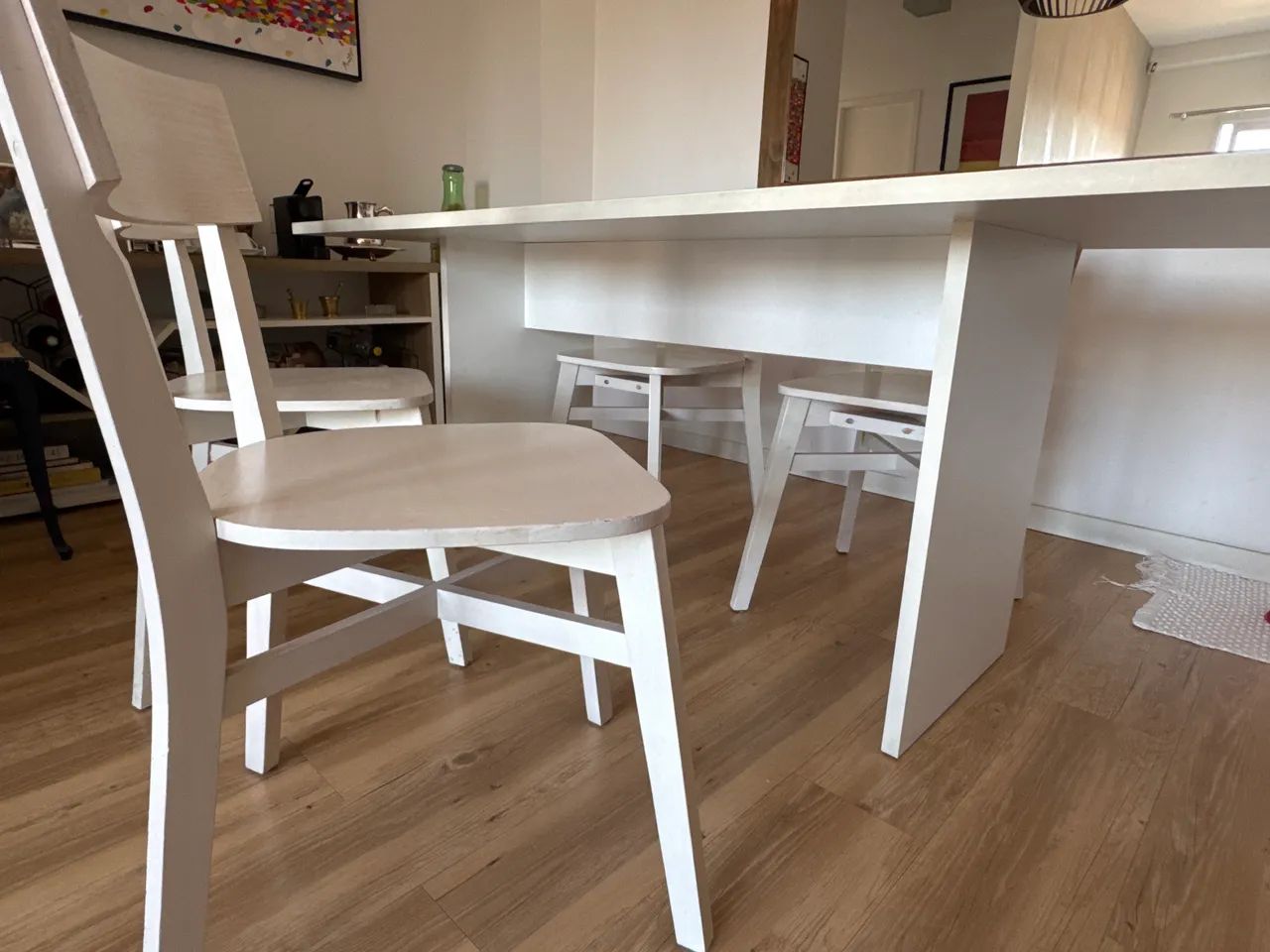 Mesa de madeira Tokstok com 4 cadeiras  - Foto 2