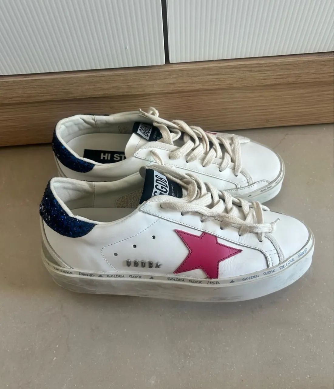 Tênis golden goose hi star branco 37