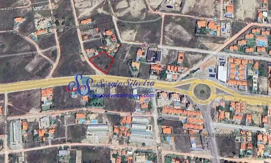 Terreno amplo e nascente em Porto das Dunas 2.633,27m² - Foto 4
