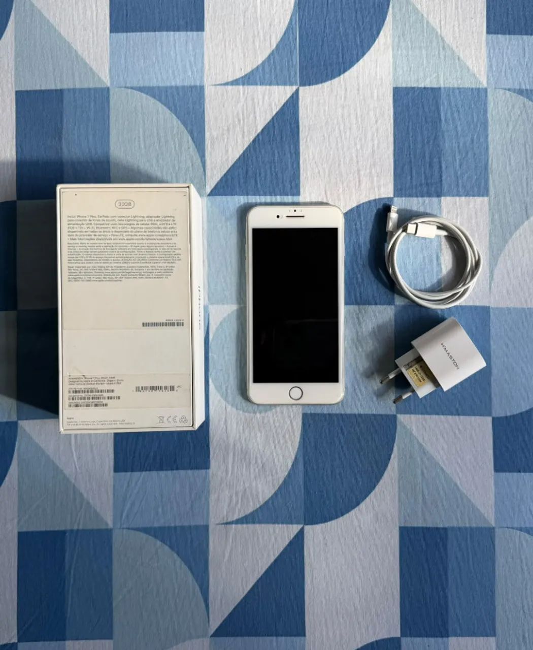 iPHONE 7 PLUS 32GB COMPLETO NA CAIXA + BRINDE - Celulares e