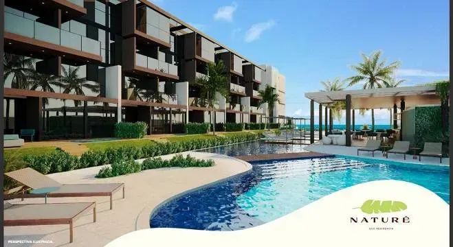 FLAT BEIRA MAR MURO ALTO 3 QUARTOS RESORT COMPLETO