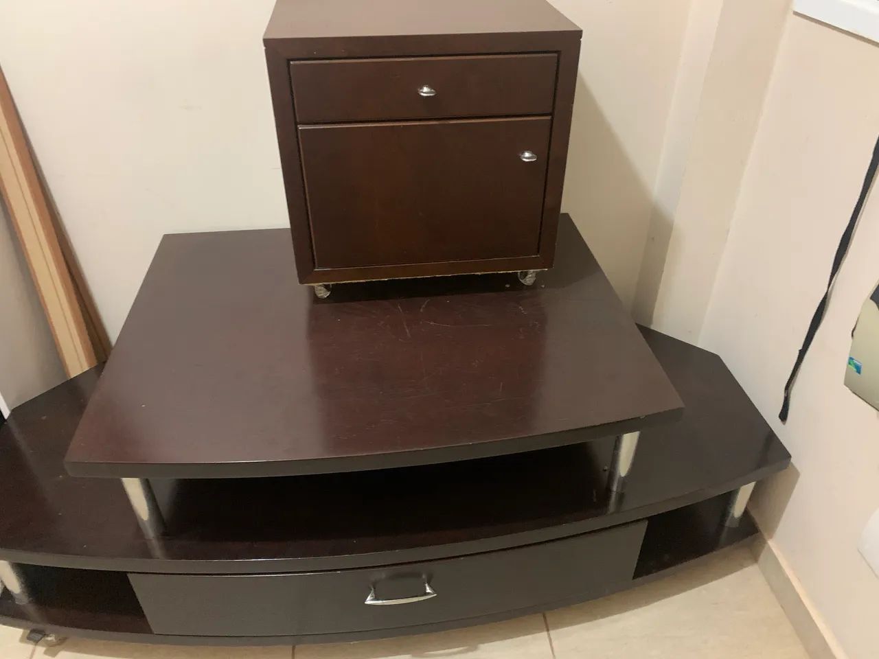 Rack para TV + Criado Mudo - Foto 3