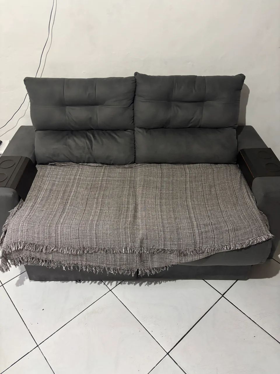 Sofá 2 lugares Cama inBox Clean com Assento Retrátil, Encosto Reclinável - Foto 2