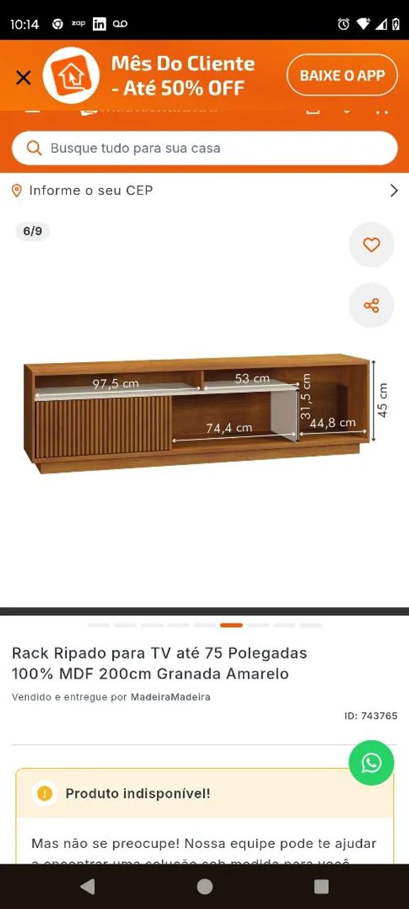 Rack Ripado para sala - Foto 2