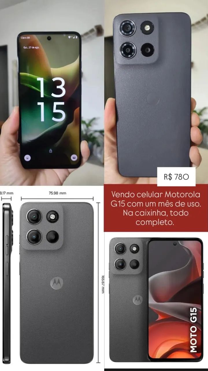 celular motorola G15 quase novo - Foto 2