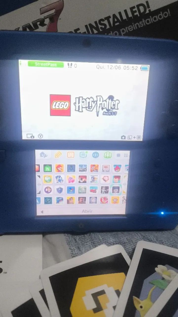 Nintendo 2ds d3sbl0k34do com caixa serial batendo - Foto 2