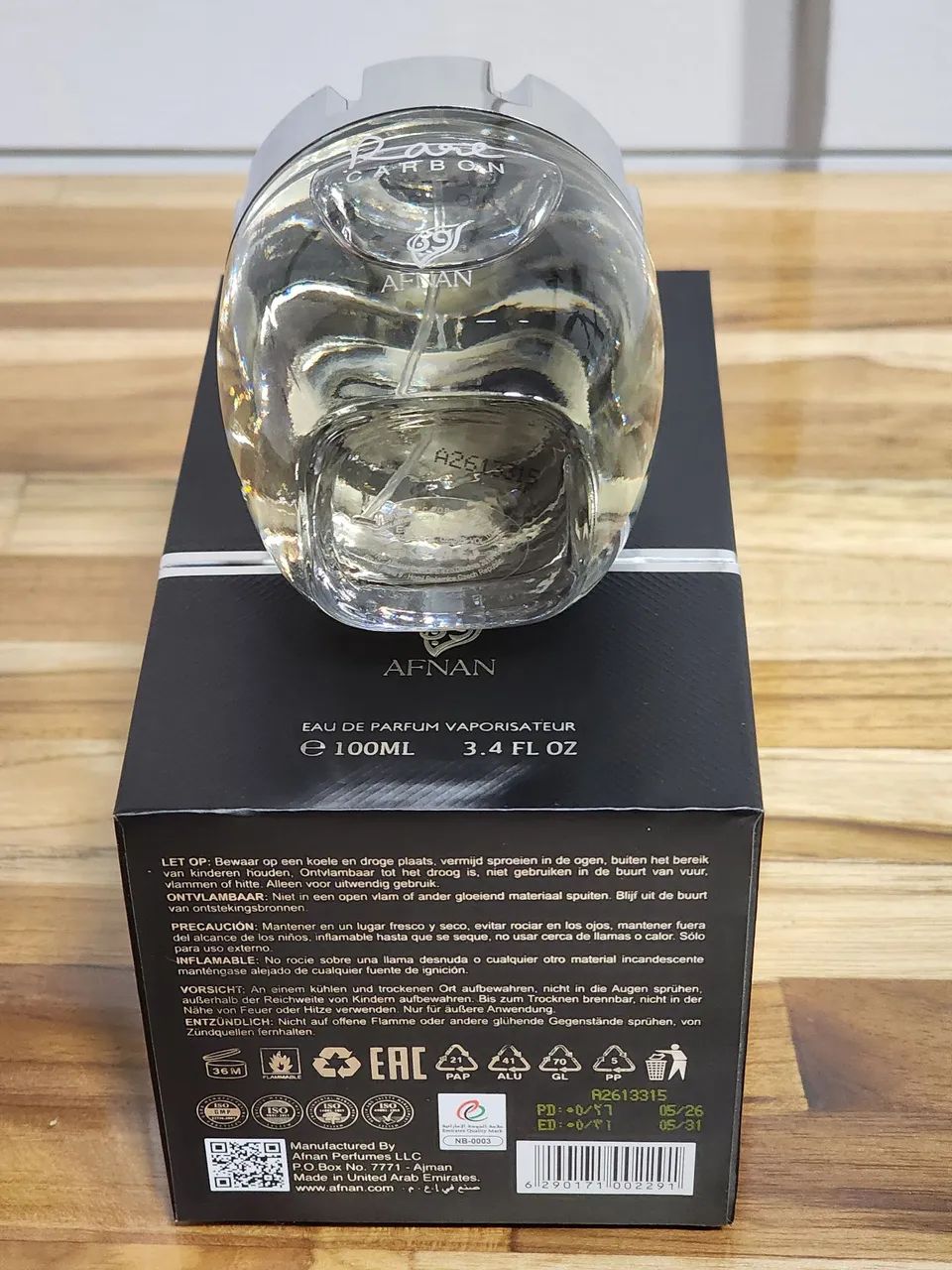 Perfume Rare Carbon - Afnan (100ml) - Foto 4