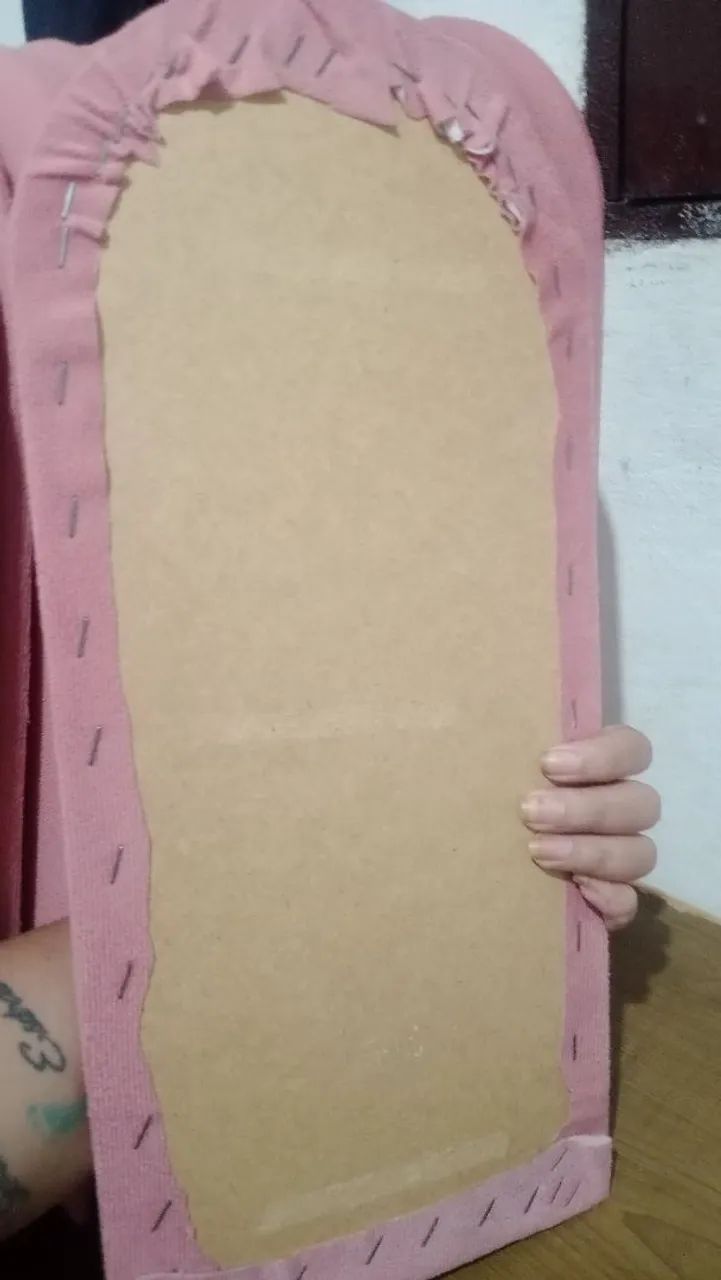 cabeceira modular estofada rosa - Foto 2