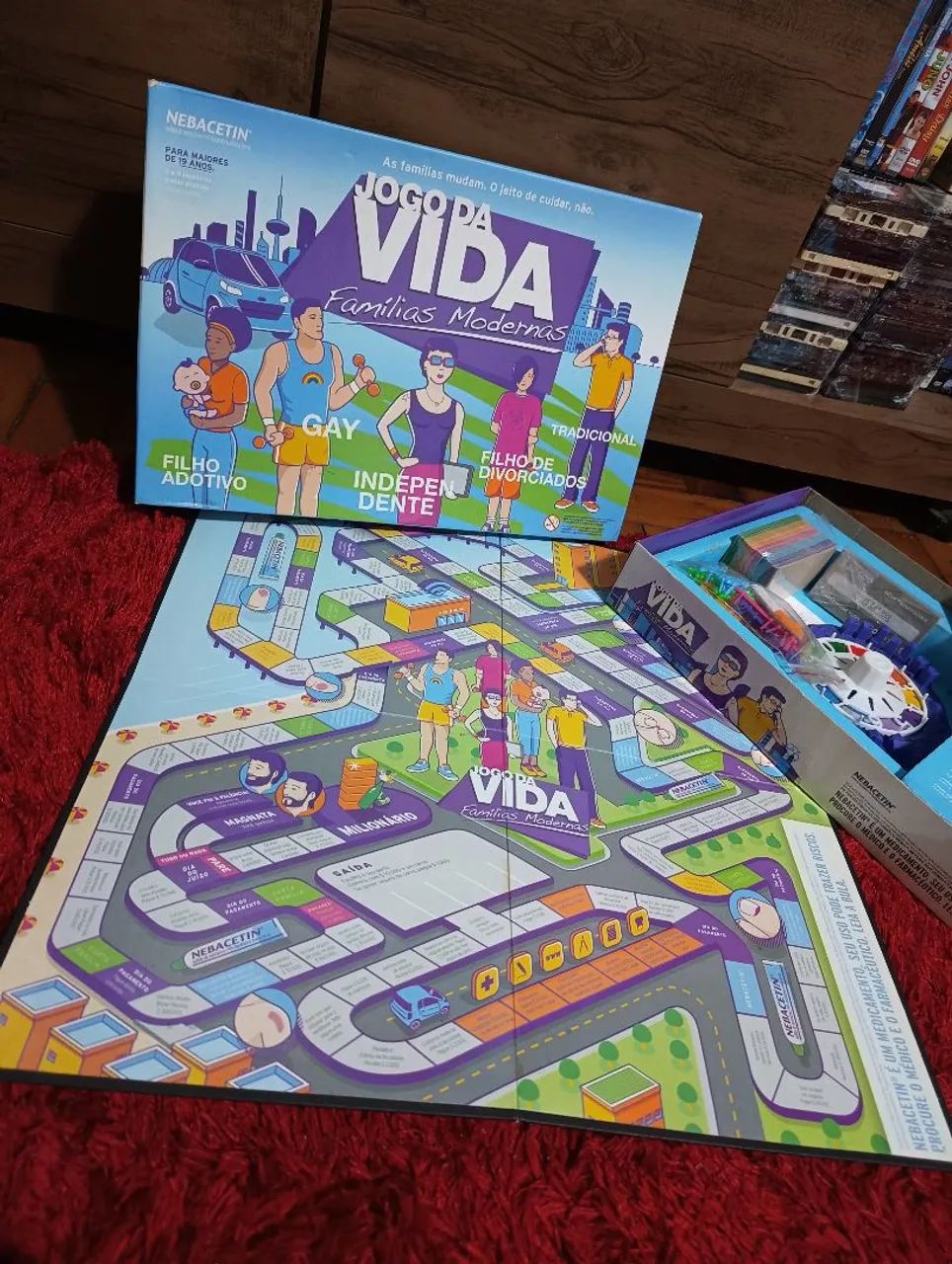 Jogo de Tabuleiro Jogo da Vida Famílias Modernas Estrela - Completo - Foto 2