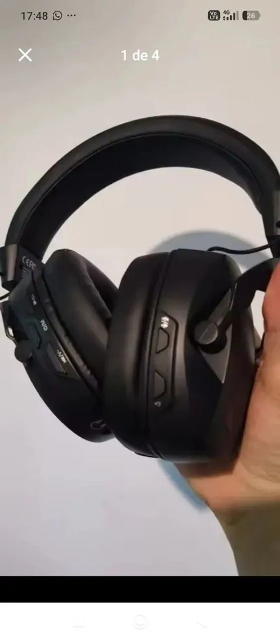 fone headset sem fio com microfone 