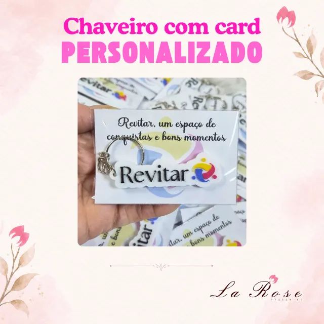 Chaveiro Personalizado com Card - Foto 5