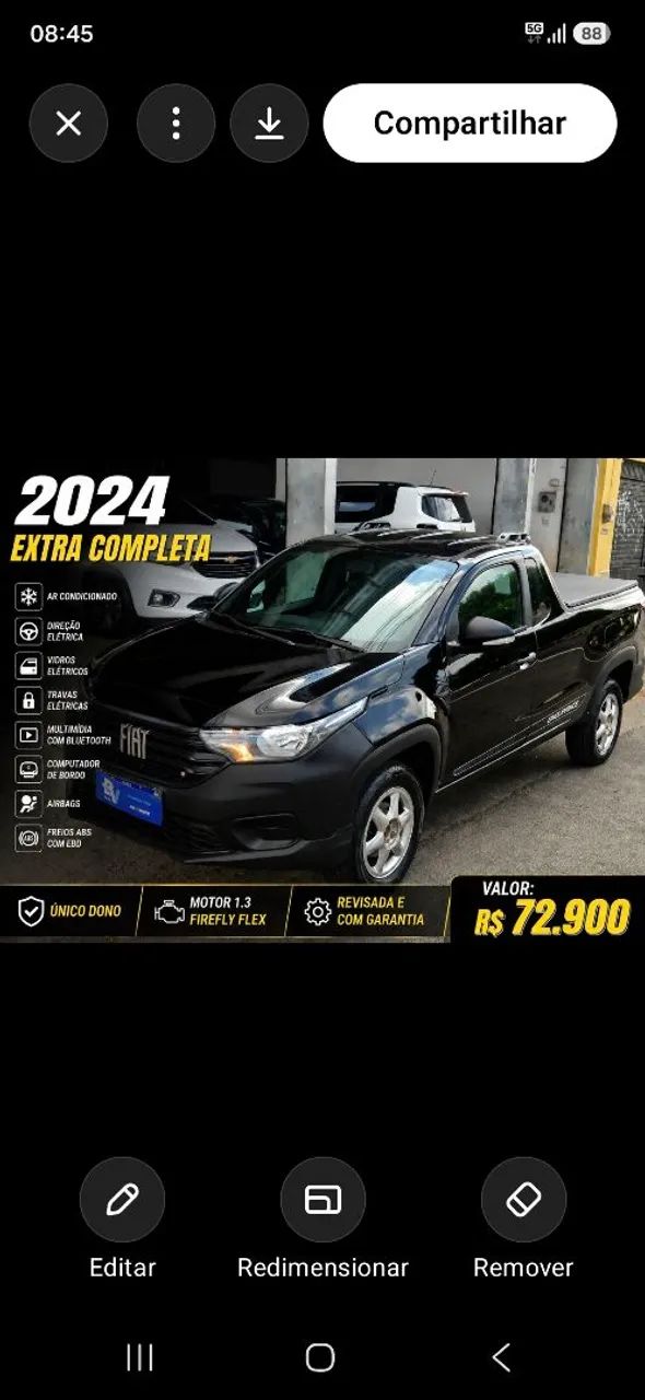 Fiat Strada Endurance 1.3 Flex 8V CS 2024
