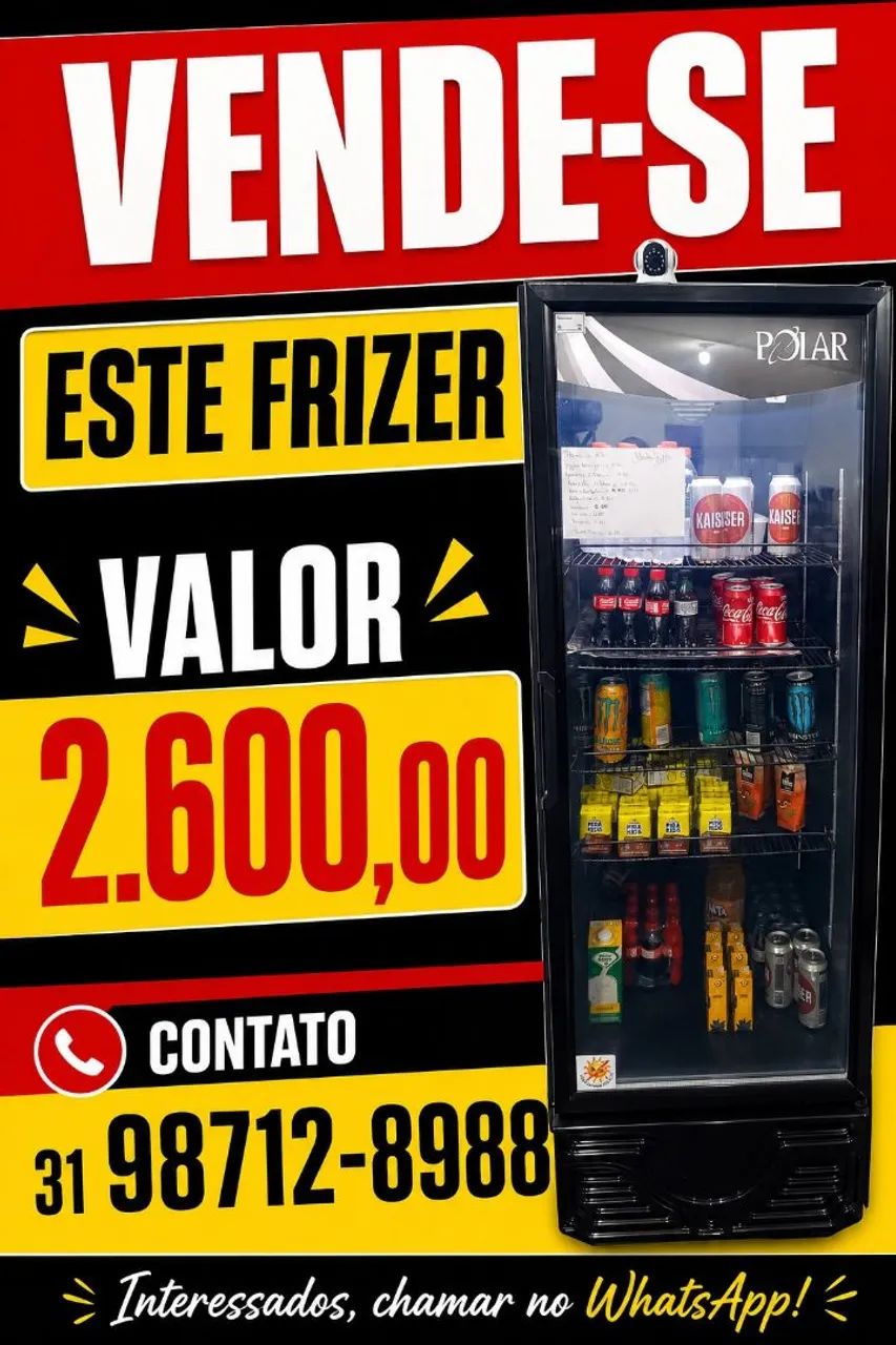 Vende se um expositor de bebidas