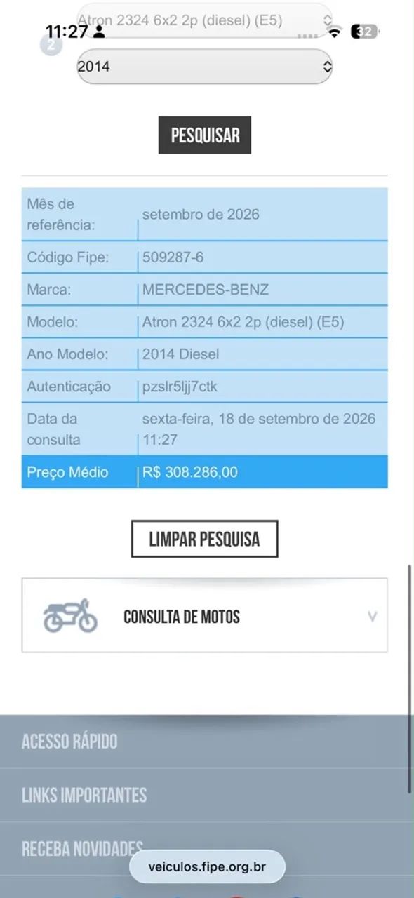 Caminhão a venda 