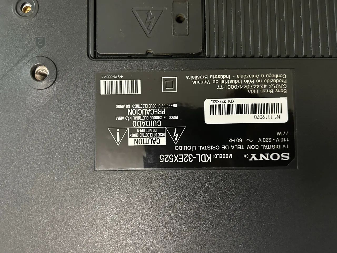 TV MUITO BARATO Sony Bravia 32" KDL-32EX525 -  não é smart  - Foto 5