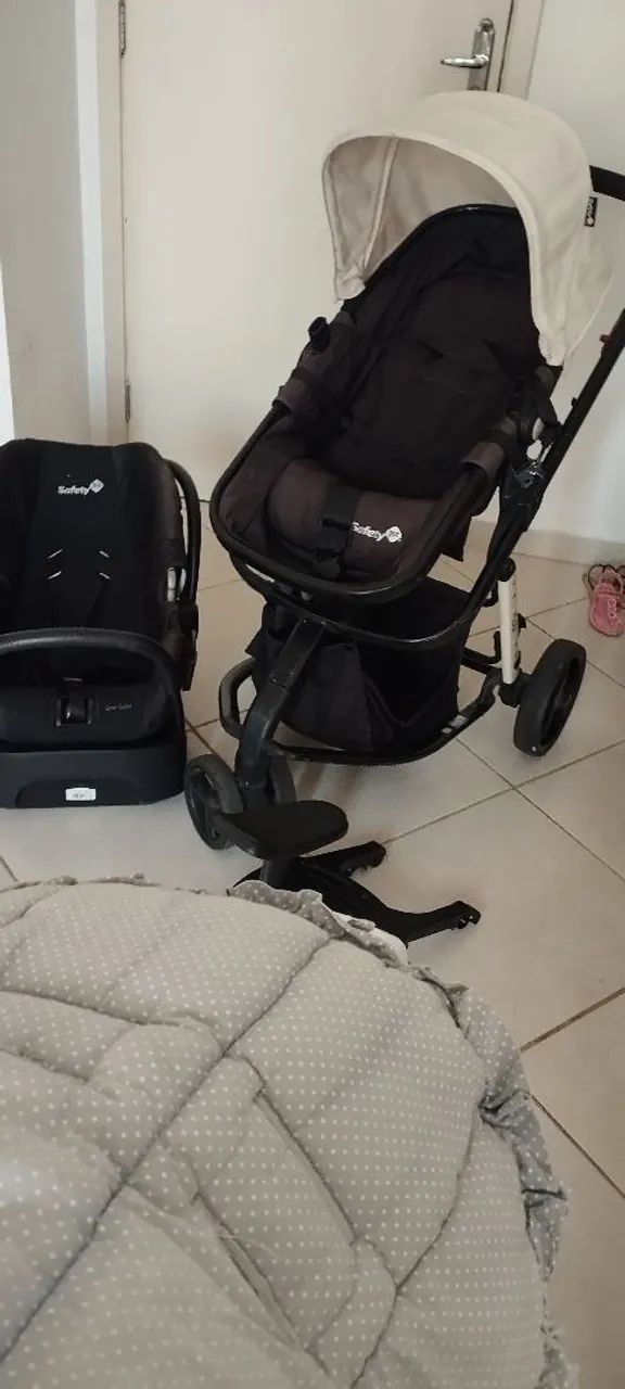 Carrinho de bebê e bêbe conforto  - Foto 3