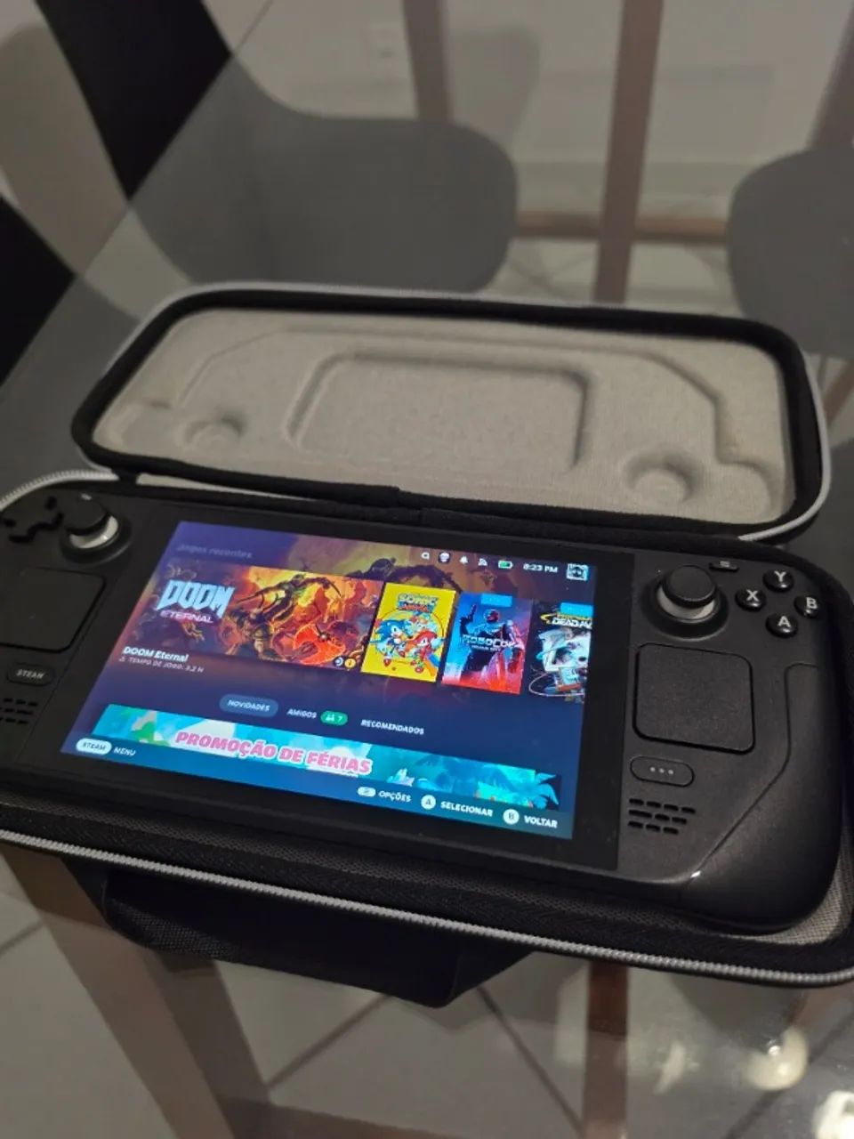 Steam Deck 512Gb + Cartão MicroSD 512Gb + Dock todos em perfeito estado