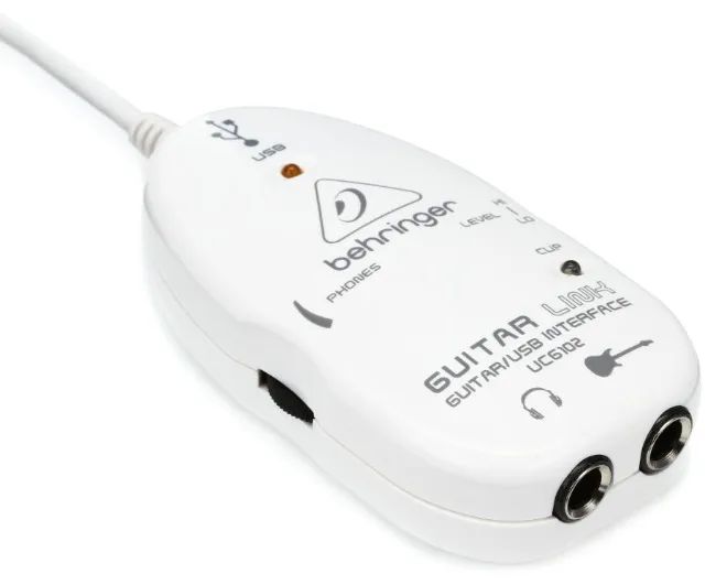 Interface de Áudio USB Behringer Guitar Link UCG102 - Conservada / Envio OLX - Foto 4
