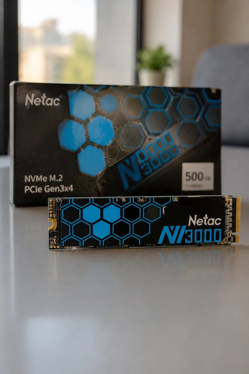 SSD M.2 NVMe Netac NV3000 500GB ? Leitura 3.100 MB/s, PCIe Gen3