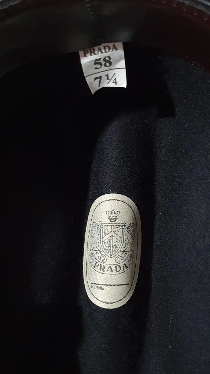 Chapéu country marca Prada legítimo feltro - Foto 5