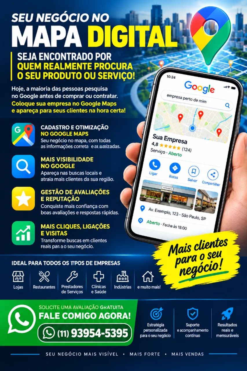 Mais Clientes e Vendas para sua Empresa em SP! (Google e Instagram)