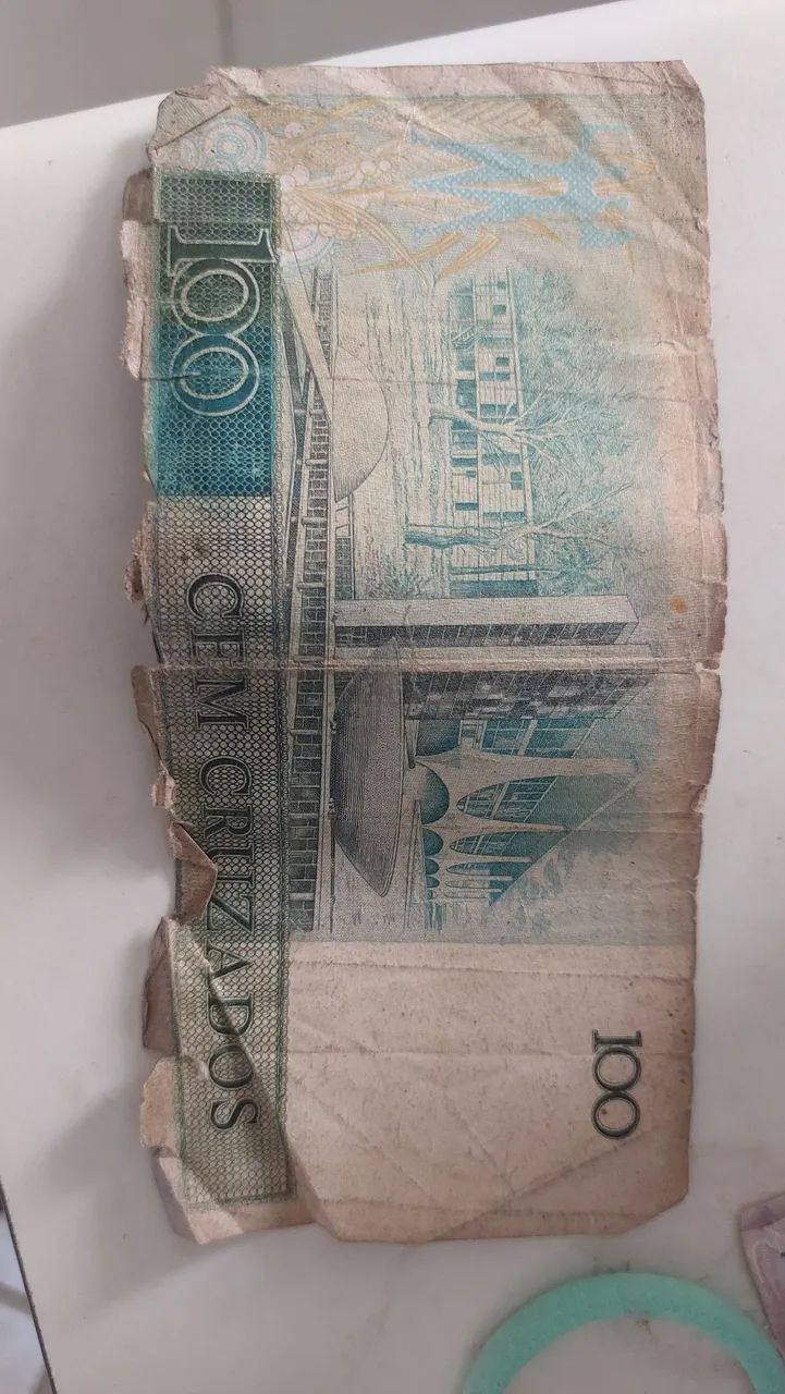 Vendo Cédula Antiga $100 Cruzados - Foto 2
